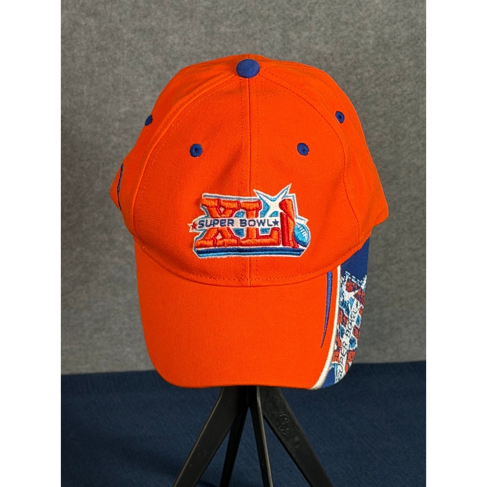 Super Bowl XLI Hat Adjustable Orange 2007 Colts vs Bears NFL Football Sporty Cap